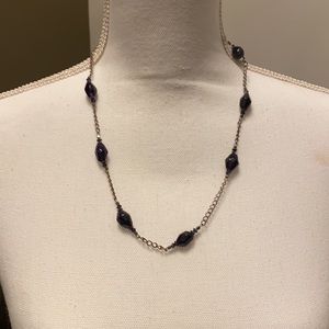 Vintage Amethyst necklace ,925 silver necklace!!!